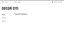 Tablet Screenshot of decorciti.com